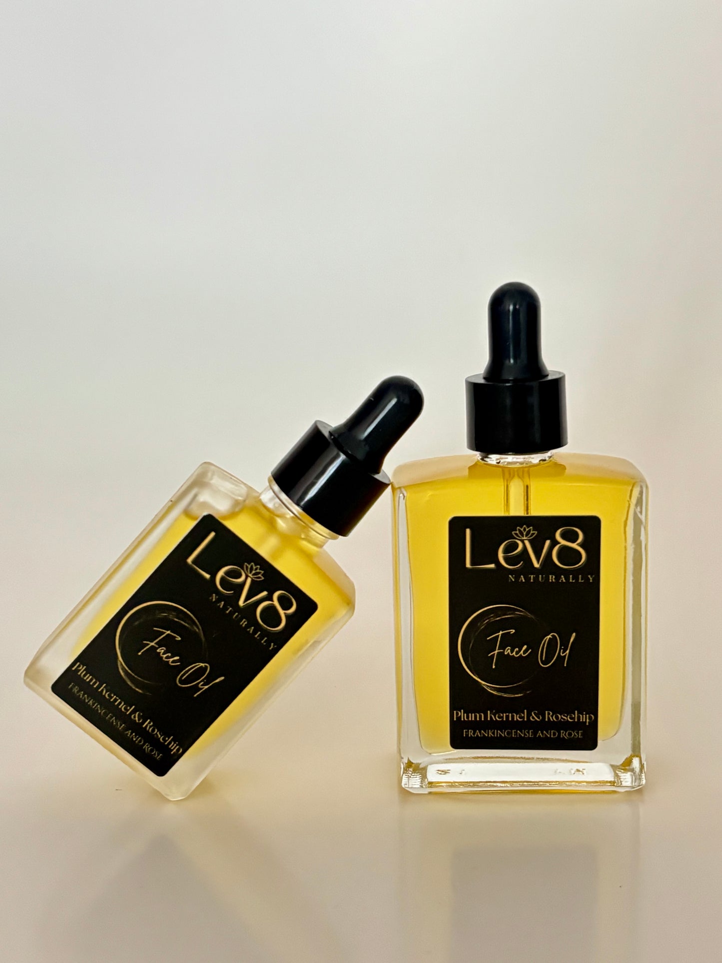 Lev8 Radiant Face Oil Plum Kernel Oil, Rose Hip Oil, Frankincense and Rose