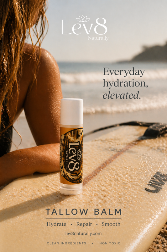 Lev8 Tallow Lip Balm 3 Pack