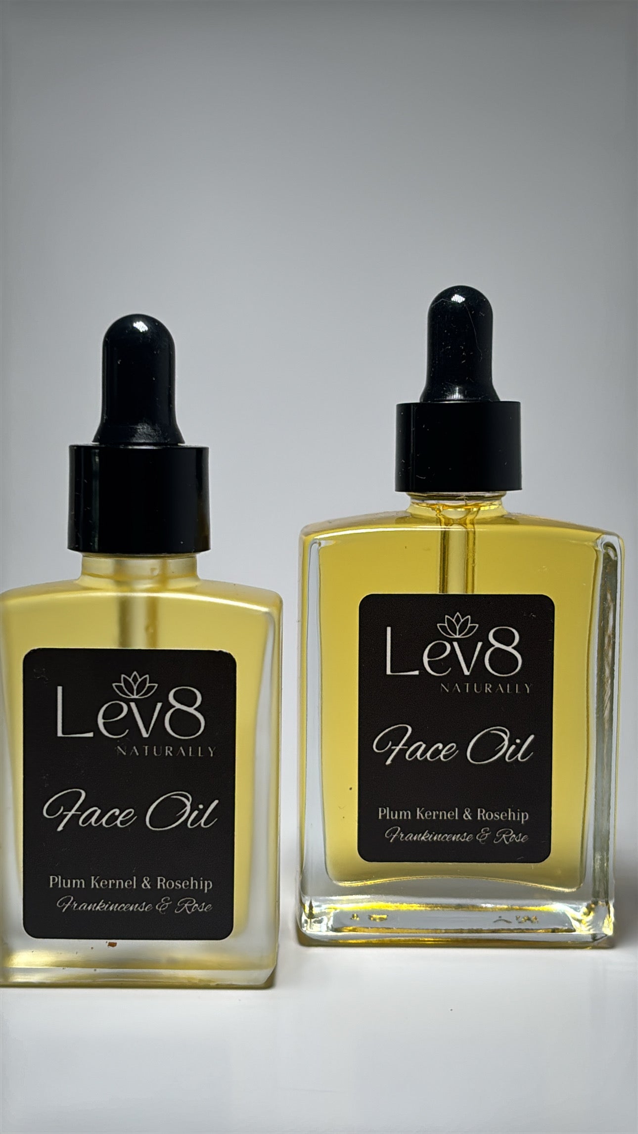 Lev8 Radiant Face Oil Plum Kernel Oil, Rose Hip Oil, Frankincense and Rose