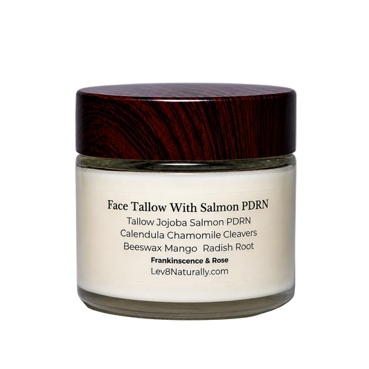 Face Tallow with Salmon PDRN – Natural Skin Repair & Hydration | Lev8 Naturally 2oz