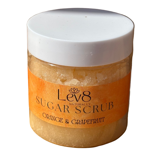 Lev8 Naturally Sugar Scrub Orange and Grapefruit 4.oz