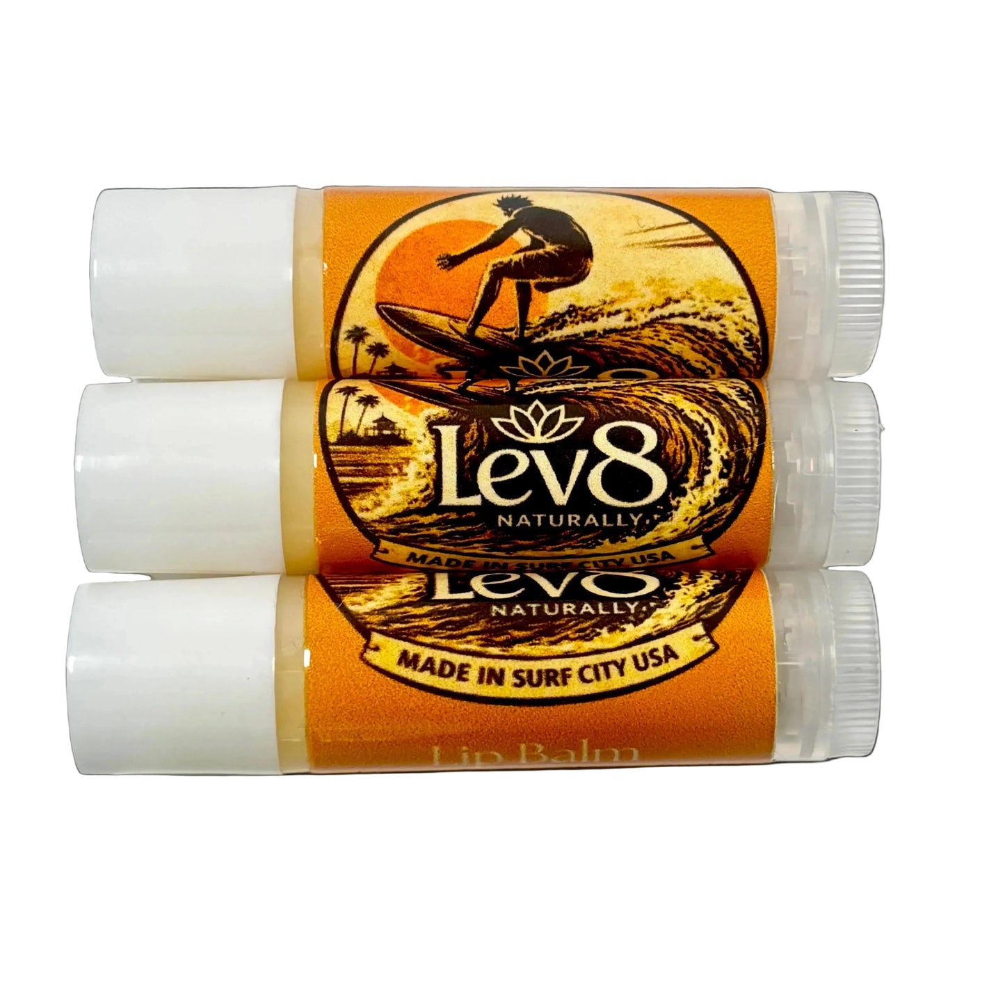 Lev8 Tallow Lip Balm 3 Pack