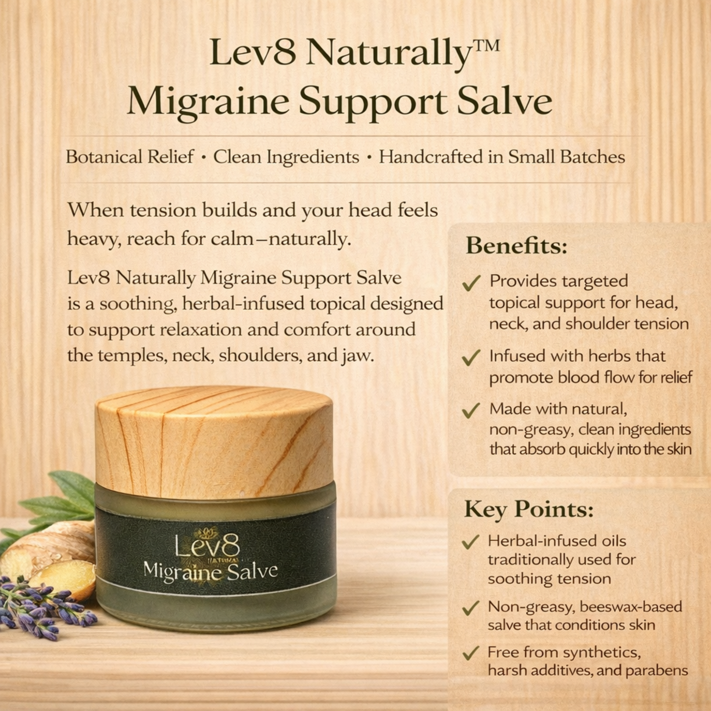 Migraine Support Salve .5 oz