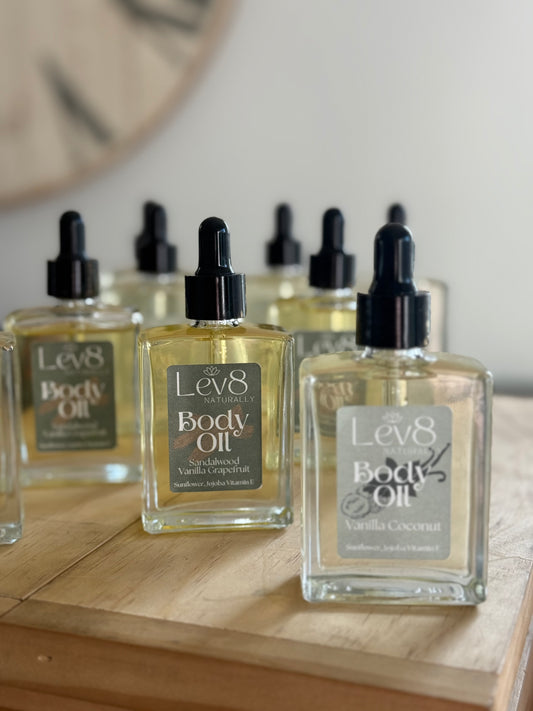 Lev8 Naturally Scented Body Oil - Lemongrass