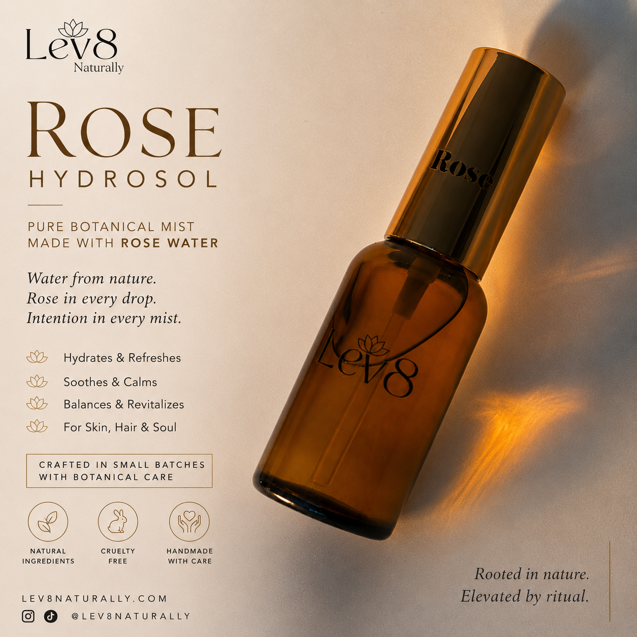 Rose Hydrosol Spray (Rose Water)