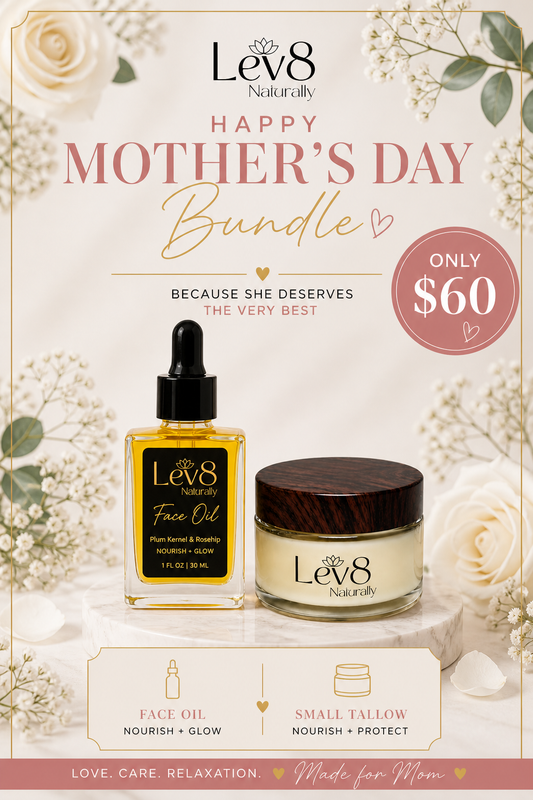 Mother’s Day Bundle Plum Kernel Oil & Rose Hip Oil Face Tallow with Salmon PDRN