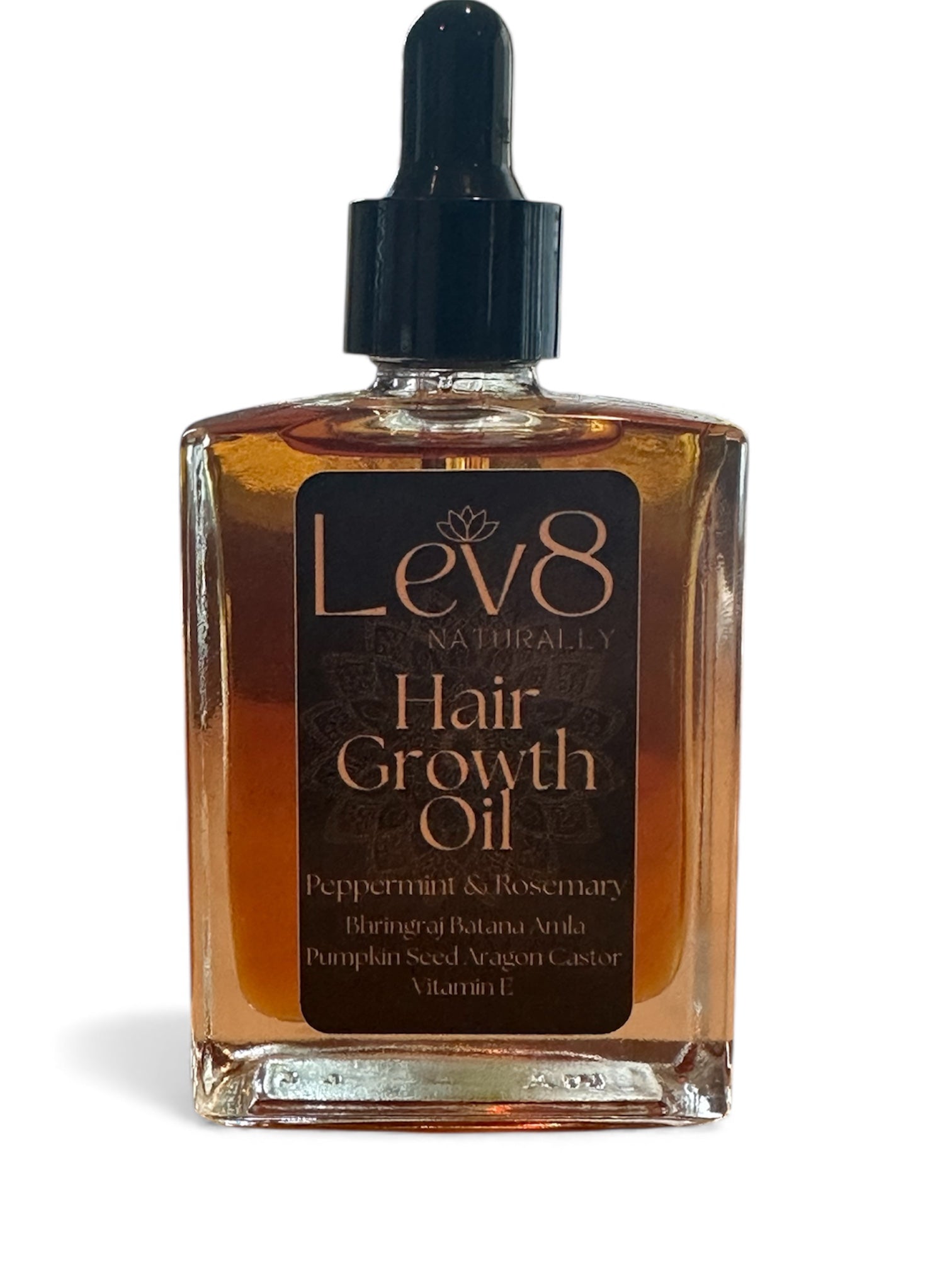 Lev8 Hair Growth oil with DHT Blocker Pumkin Seed Oil and Rosemary