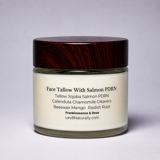 Face Tallow with Salmon PDRN – Natural Skin Repair & Hydration | Lev8 Naturally 2oz