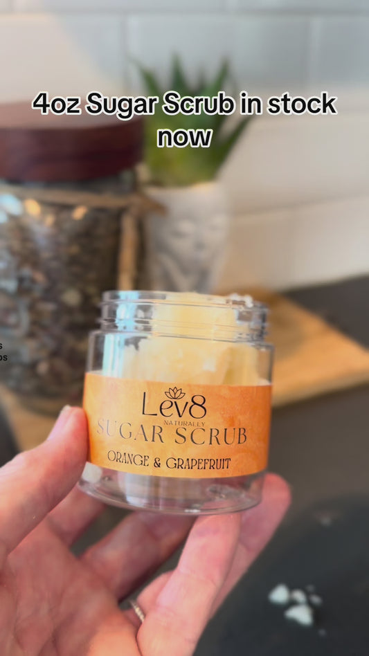Lev8 Naturally Sugar Scrub Orange and Grapefruit 4.oz